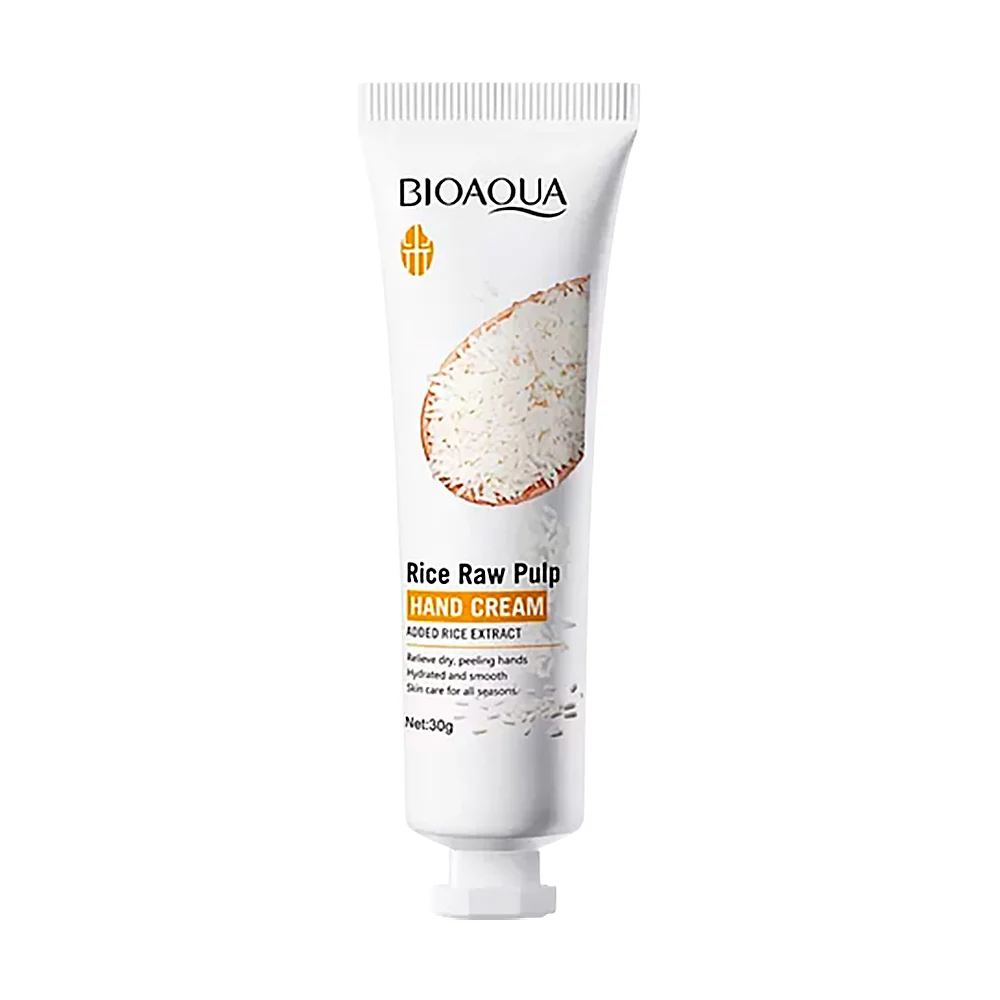 Crema blanqueadora de manos bioaqua con extracto de arroz, 30g / bqy49000