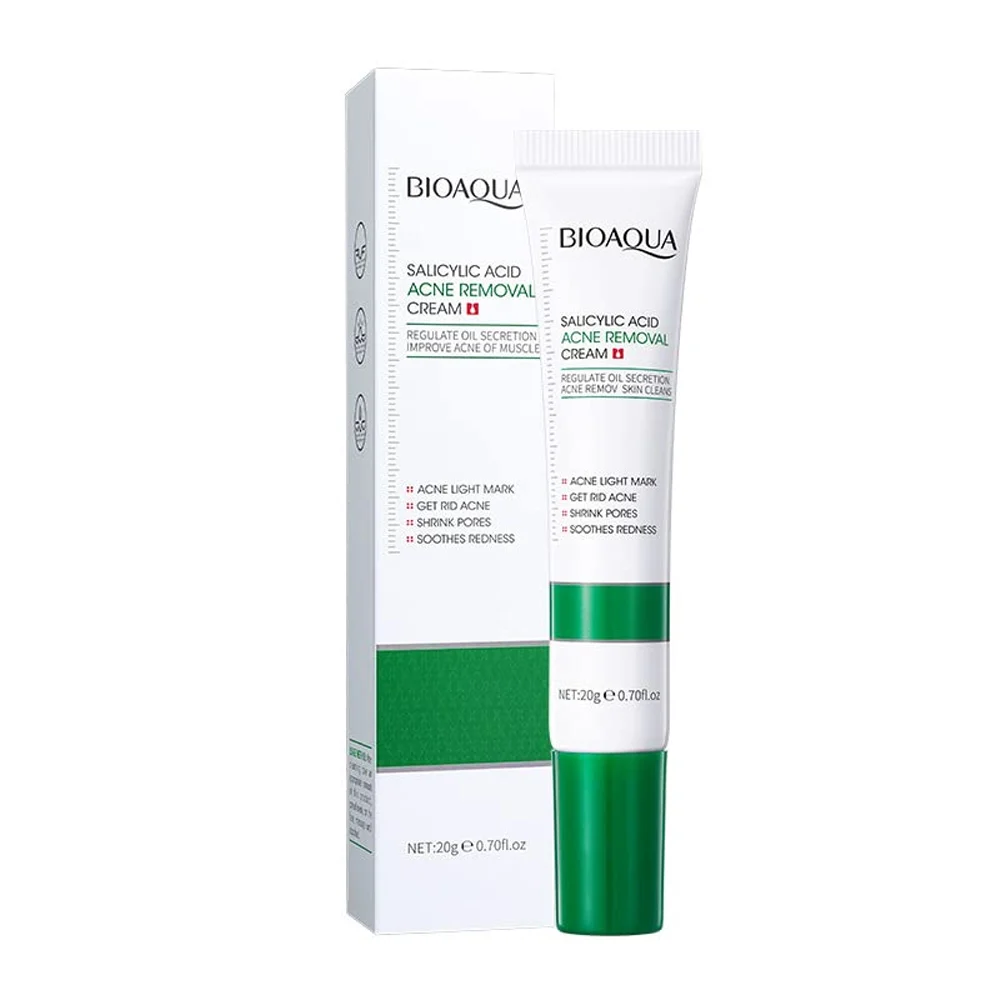 Crema bioaqua para eliminar el acné con ácido salicílico, 20g / bqy49044 / bqy42552