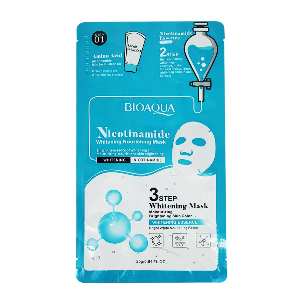 1pza Mascarilla facial blanqueadora de 3 pasos, con nicotinamida, 25g / bqy62081