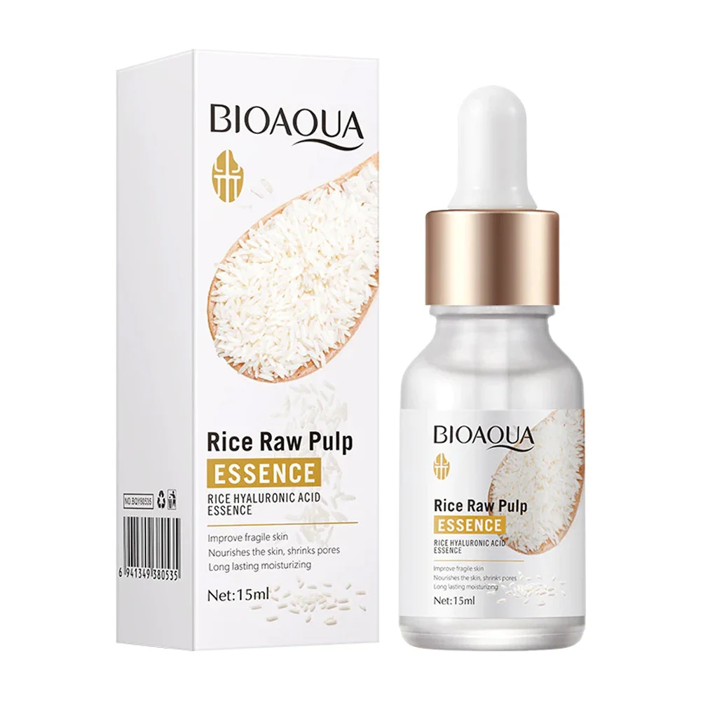 Suero esencia bioaqua con extracto de arroz para hidratar la piel, 15ml / 380535 / bqy41012g / bqy41012 / 380535