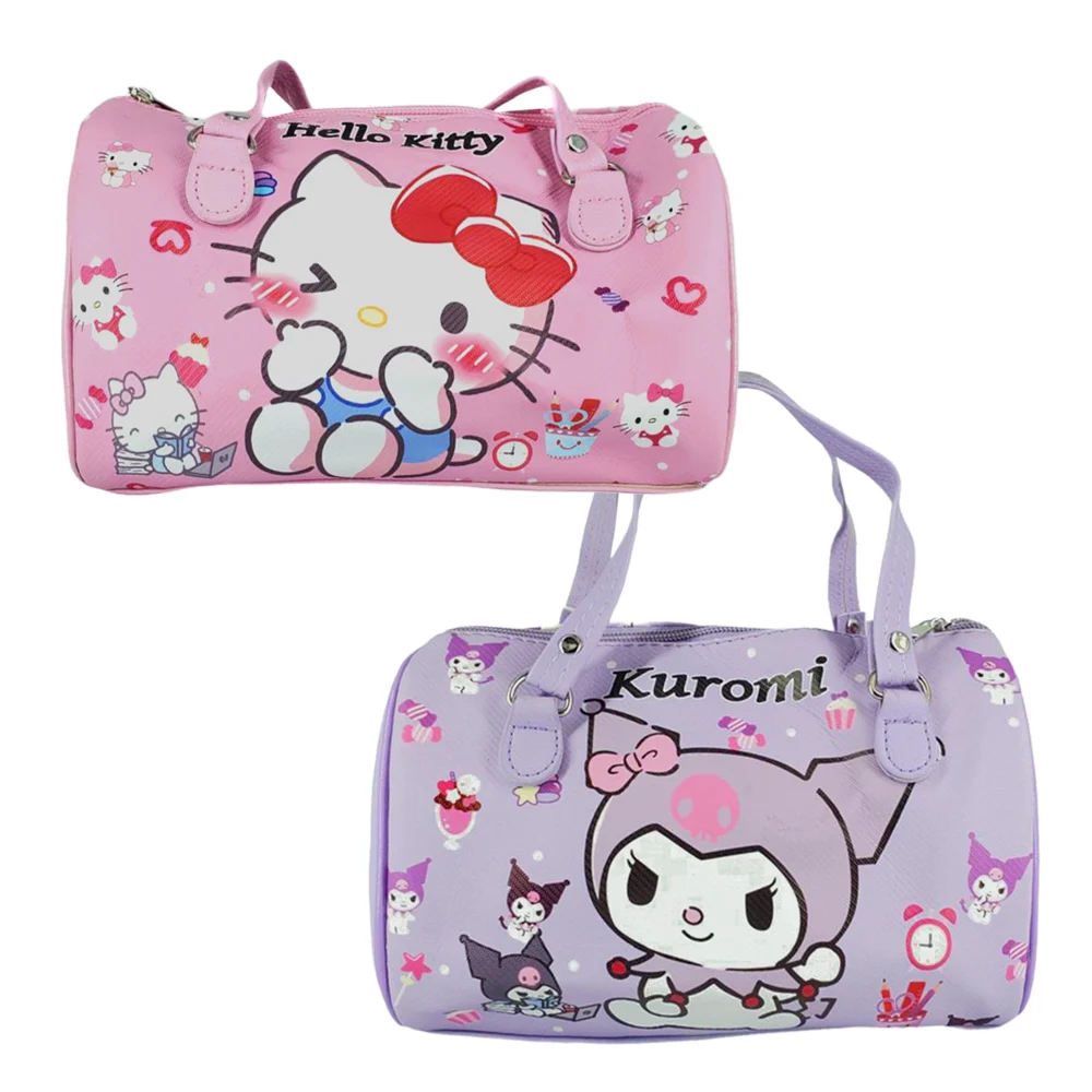Bolsa de mano infantil tipo cosmetiquera con diseño personajes de hello kitty sanrio 21x16x11cm + correa, variedad de colores / bs02a