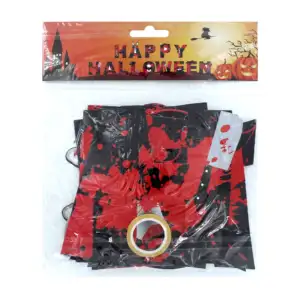 Banner letrero móvil happy halloween de 14 piezas con diseño tipo san…