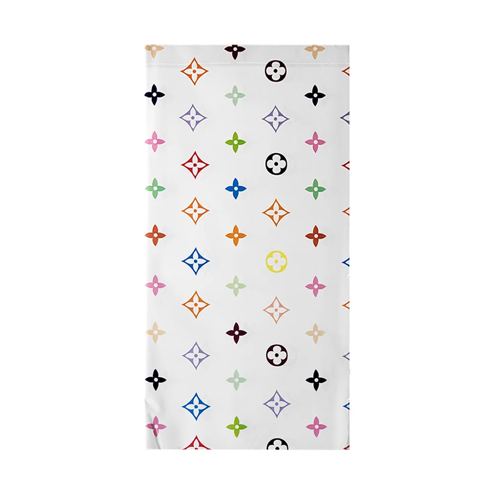 Paquete con 10 pliegos de papel coreano con estampado monograma, variedad de colores / bt-1358-172