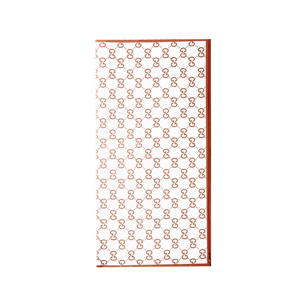 Paquete con 20 pliegos de papel coreano con estampado tipo monograma gg, variedad de colores