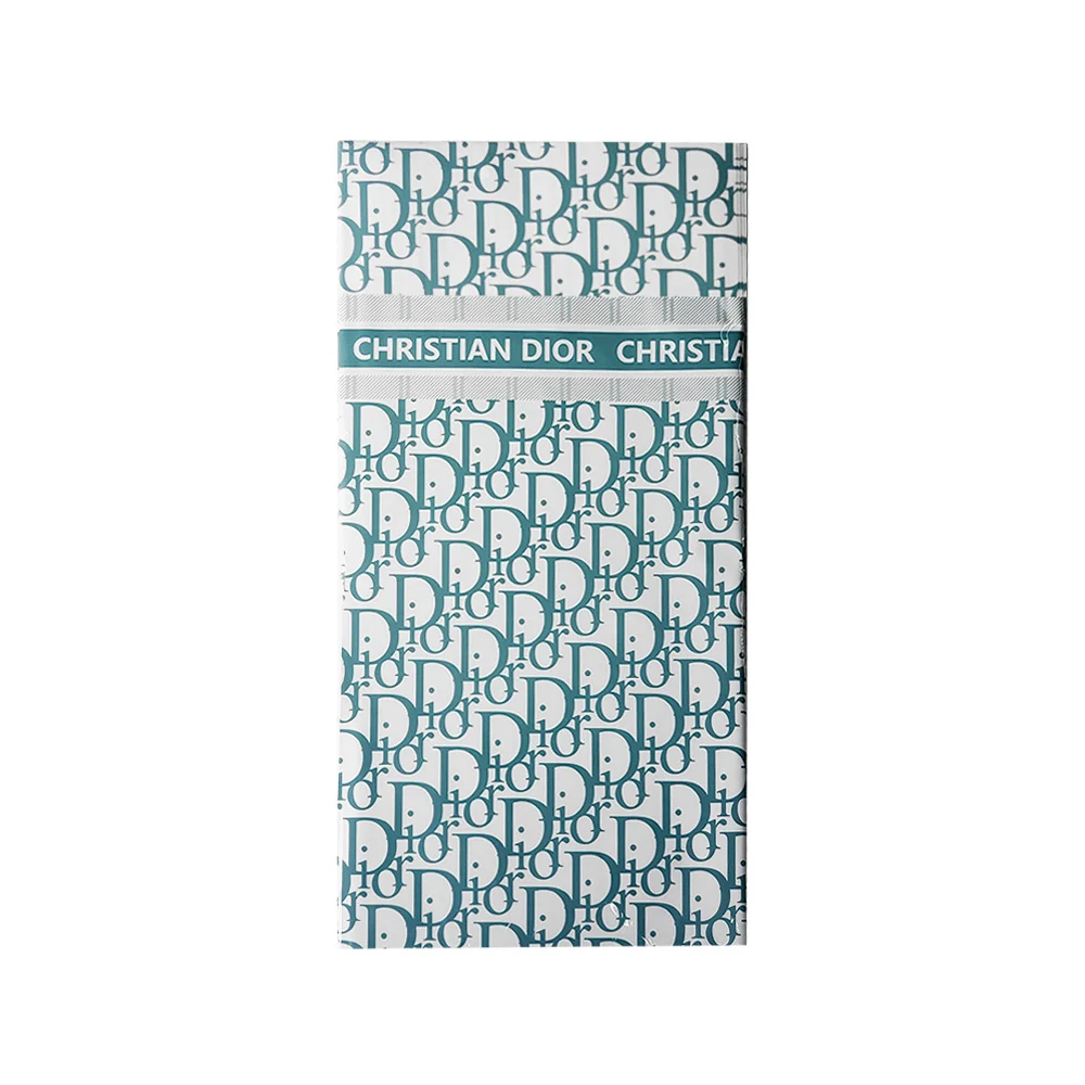 Paquete con 20 pliegos de papel coreano con estampado monograma, variedad de colores