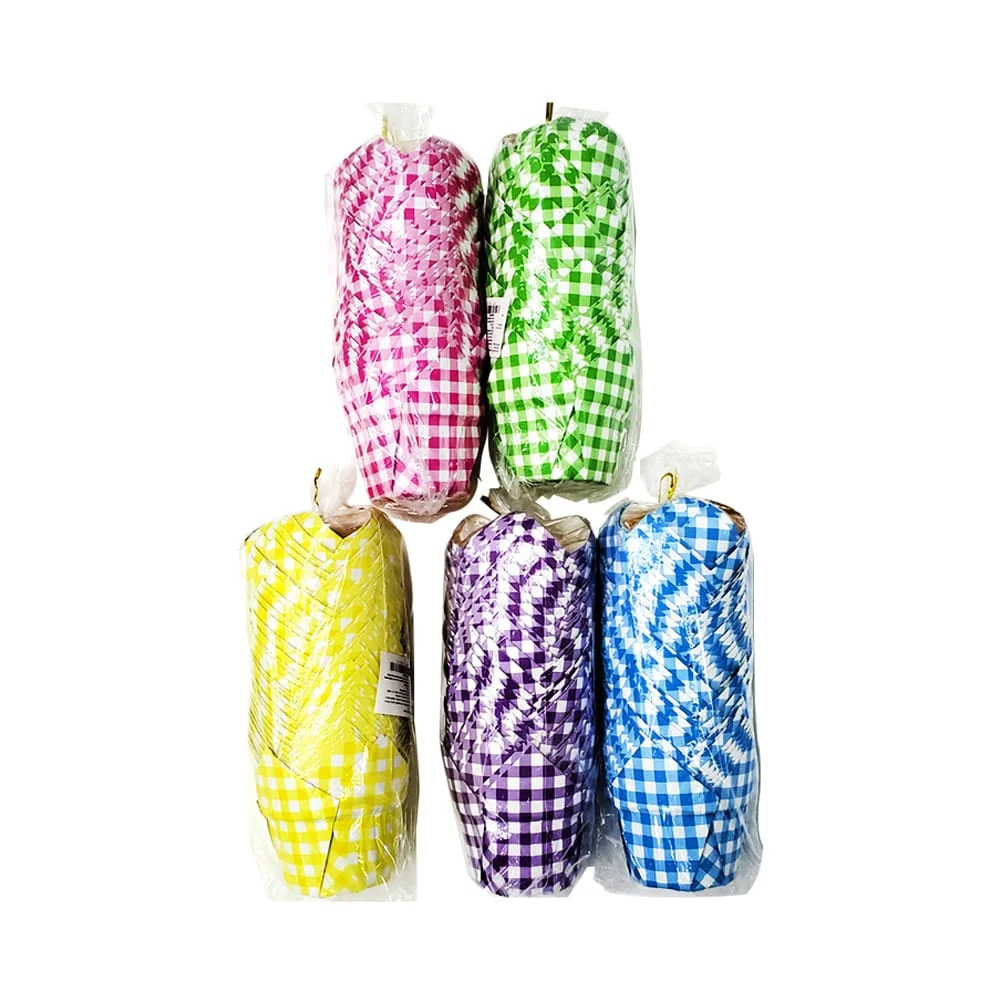 Paquete con 50 moldes para cup cake/muffin de papel con interior de aluminio y diseño de cuadros, variedad de colores / bt-1511