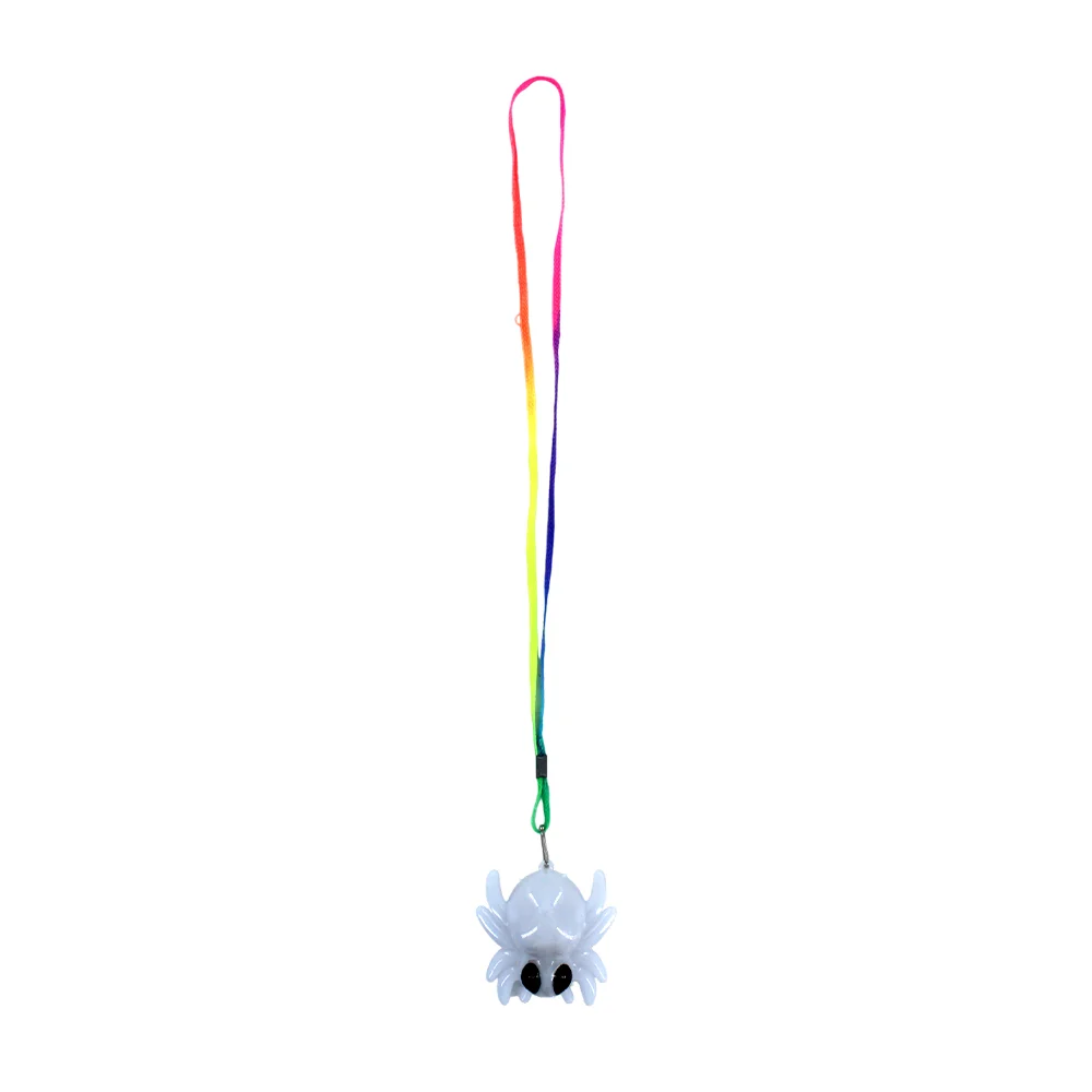 1pza Collar infantil de plástico con tématica de halloween + luz led, variedad de colores / x254