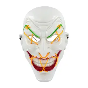 1pza Mascara led con diseño de payaso joker, variedad de colores / gu…