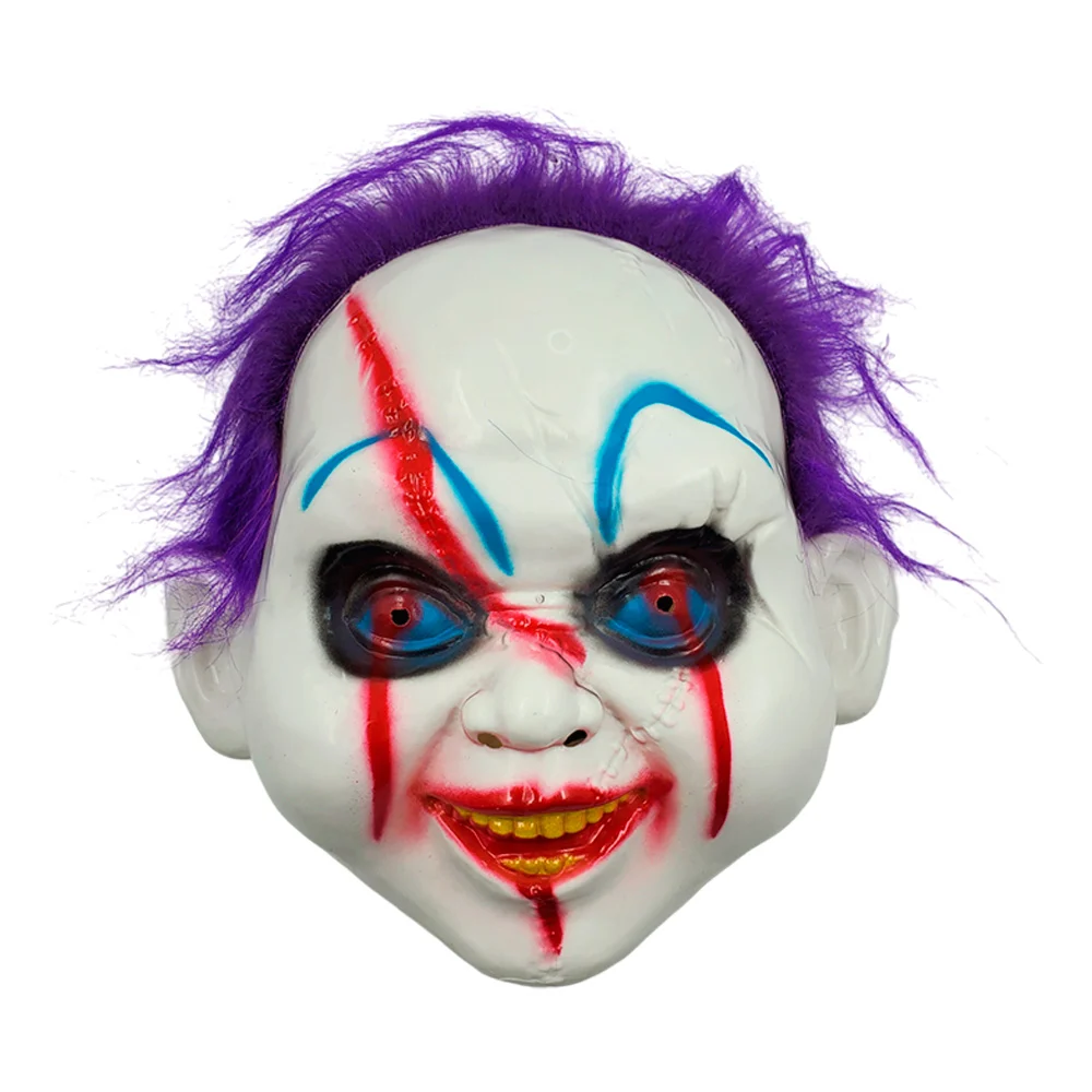 1pza Mascara para halloween con diseño de chucky el muñeco diabólico, variedad de colores / 54-i07