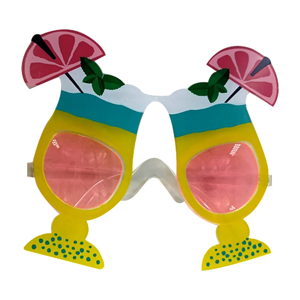 1pza Lentes para fiesta con temática de playa con diseño de bebidas o cocteles / bt-2337