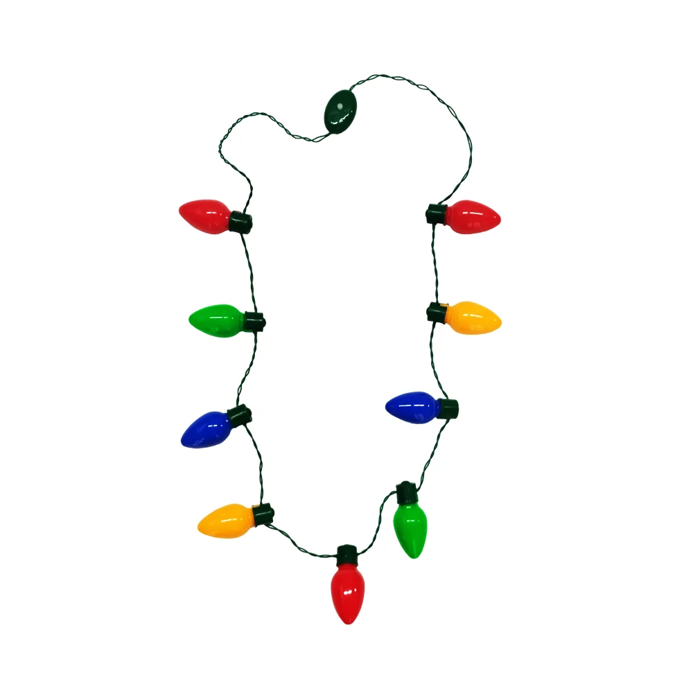 Collar con 9 mini focos led de diversos colores para temática navideña / bt-2690