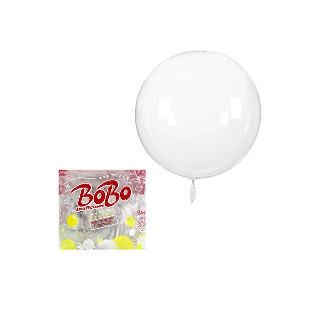 Paquete de 50 globos redondos transparentes con 9cm ancho / bt-552-9 / v-306
