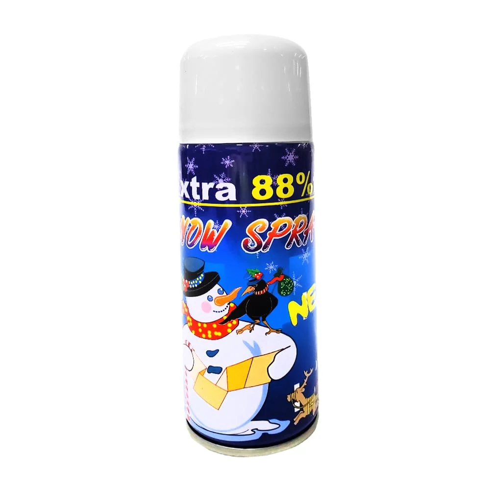 Lata de aerosol de nieve artificial para decoración con 88% de producto gratis snow spray / bt-746