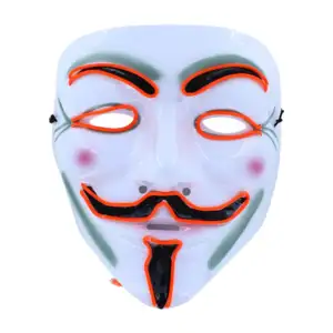 1pza Mascara con luz led de pilas en forma de anonymous, variedad de …
