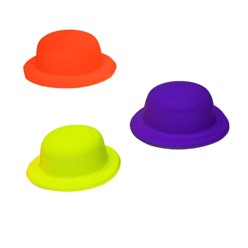 Sombrero bombín para fiesta, color liso en tono neón, variedad de colores / bt-mz02 / X208 / mz-35