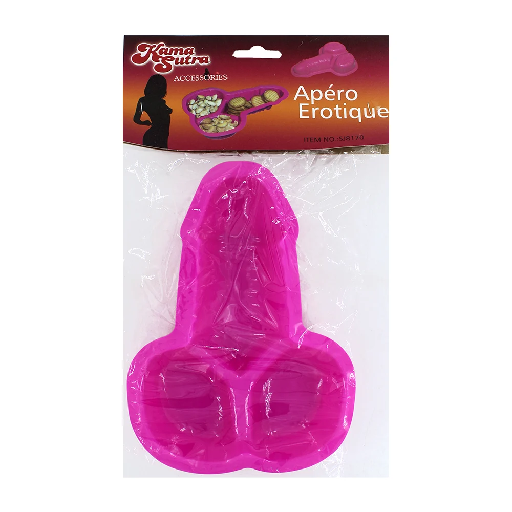Plato desechable con forma de pene para botana / apéro erotique / bt-pt013