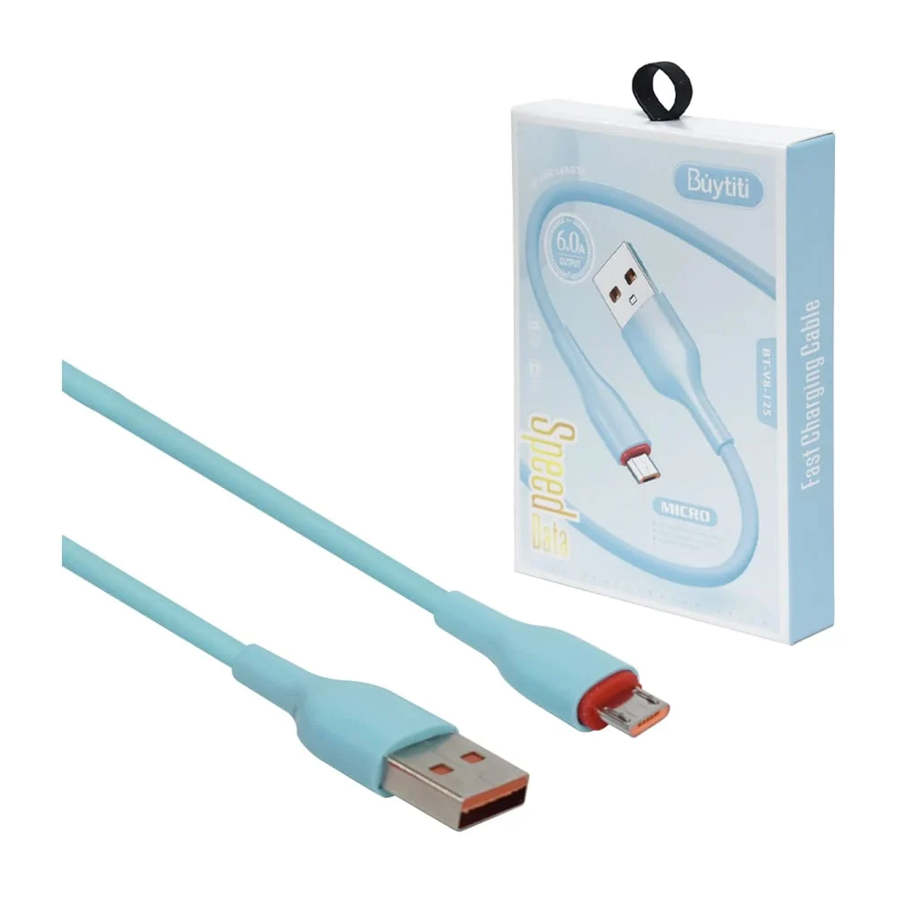 Cable con entrada tipo v8 micro de 1m para carga y transferencia de datos, variedad de colores / speed data / bt-v8-125