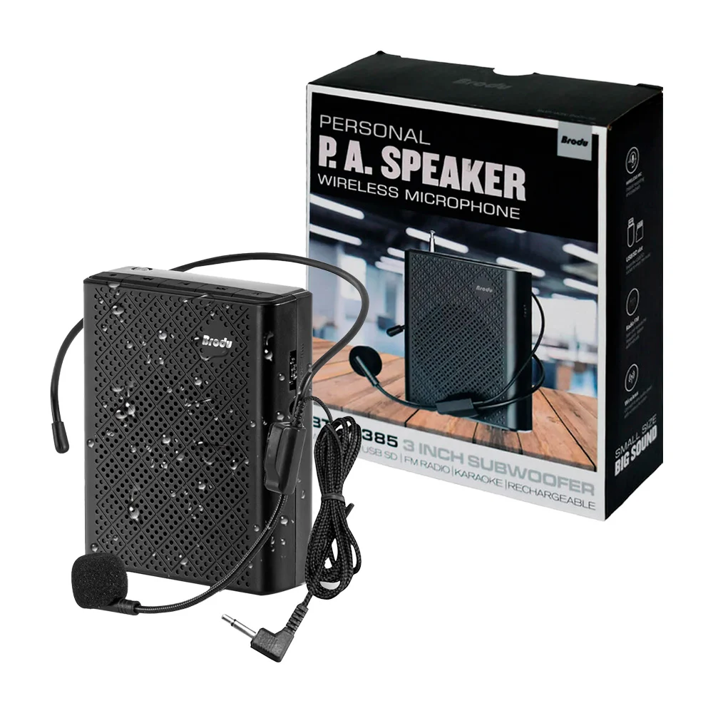 Megáfono portátil bluetooth brodu de 3 pulgadas con accesorios, variedad de colores / bts-1385