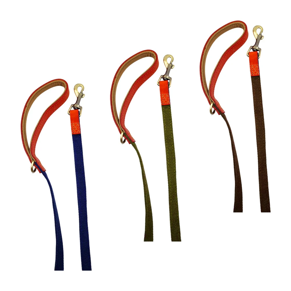 Correa de 140cm con 1.5cm de ancho y agarradera de tipo piel para mascotas, variedad de colores / bycap04