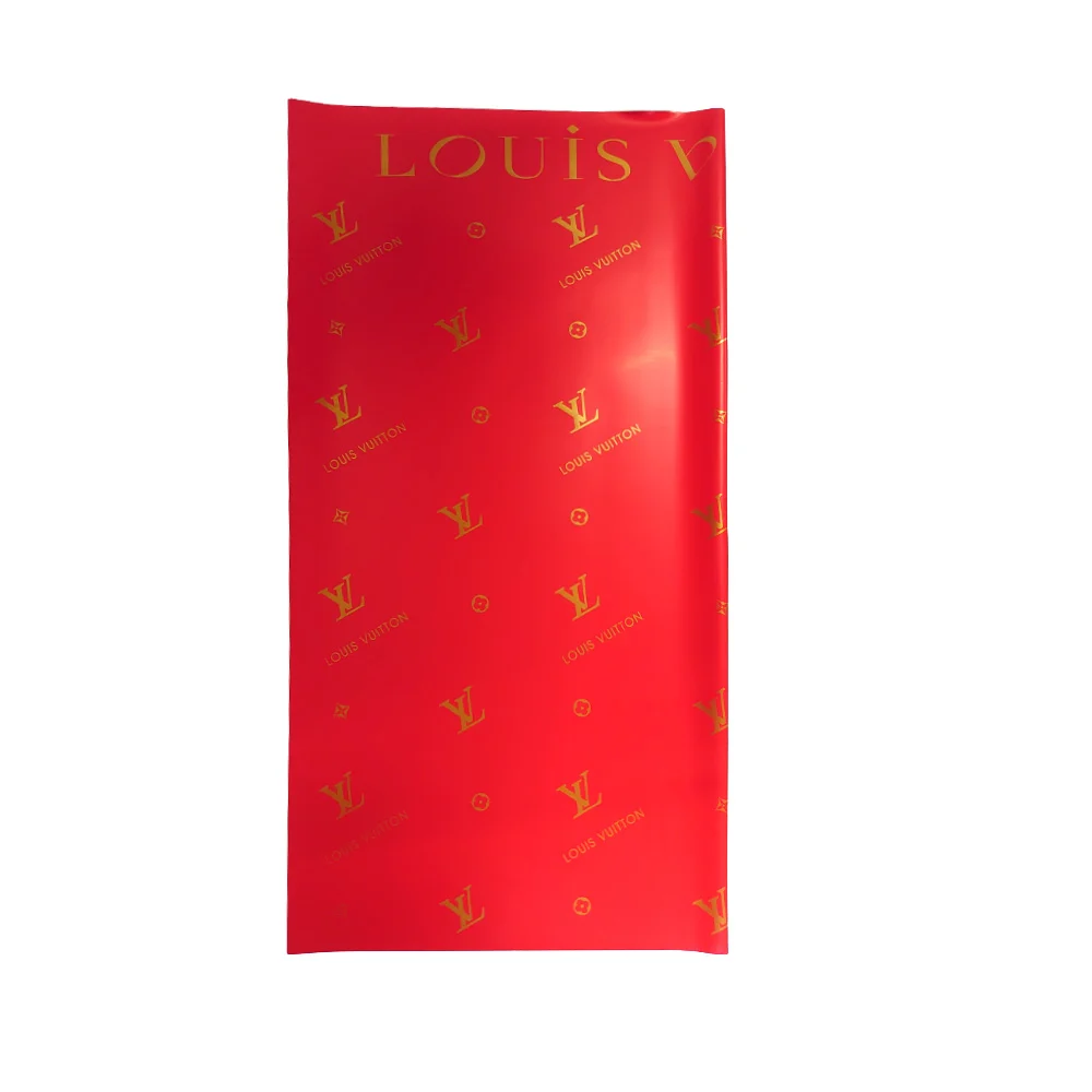Paquete con 20 pliegos de papel coreano con estampado tipo monograma lv, variedad de colores