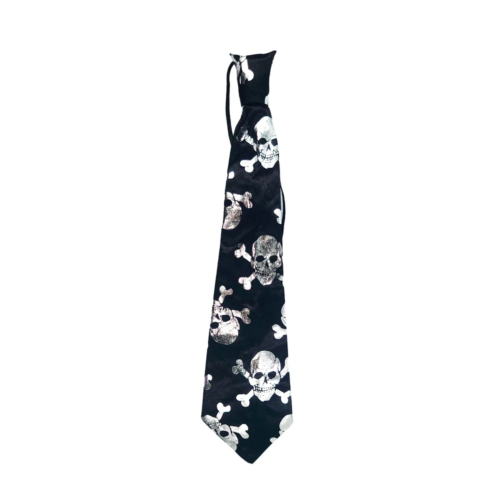 1pza Corbata con luces led y estampados metálicos - fluorescentes con temática de halloween, variedad de modelos / bt-2646