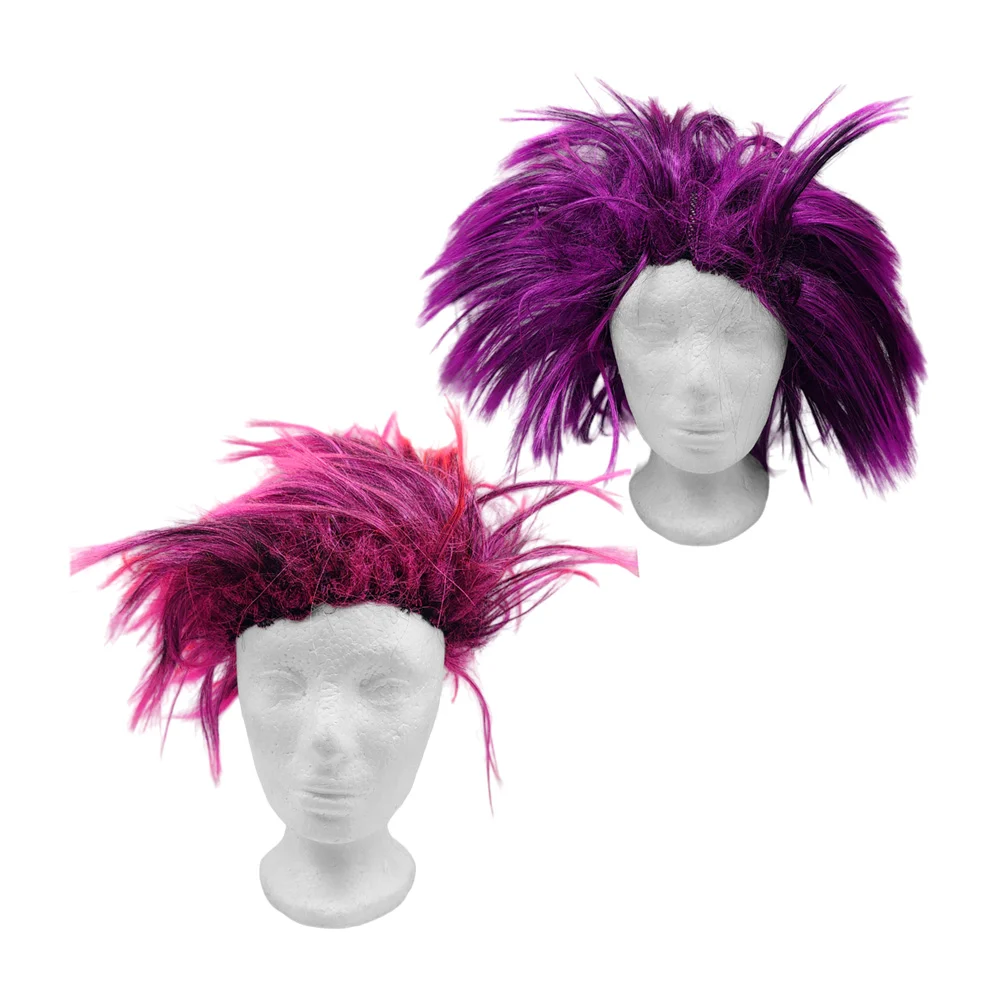 Peluca despeinada de pelos parados para disfraz de payaso, variedad de colores / bt-jf014