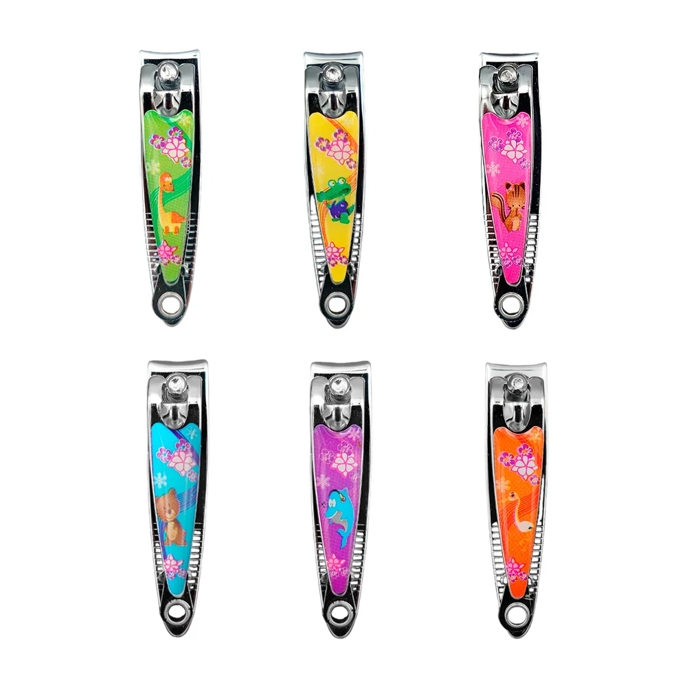 1pza Cortauñas metálico chico con estampado de animales, variedad de modelos / sss / sanseng / c12