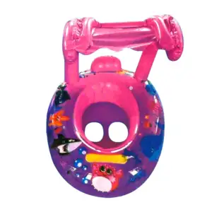 Salvavidas inflable para bebé con techo protector, variedad de colore…