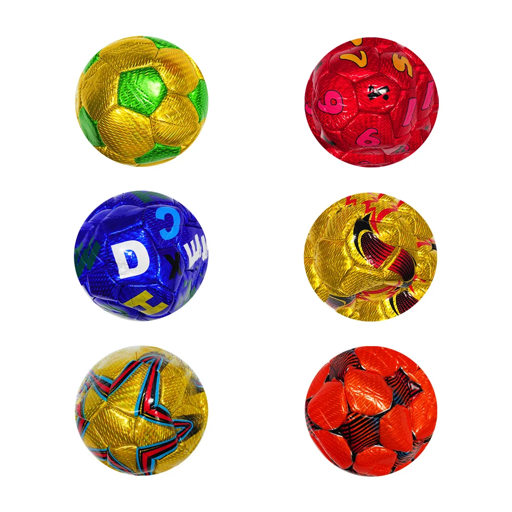 1pza Balón pequeño metálico no.2 de fútbol con diseño, 14cm, variedad de modelos / c3505 / y-081-4 / sx-505