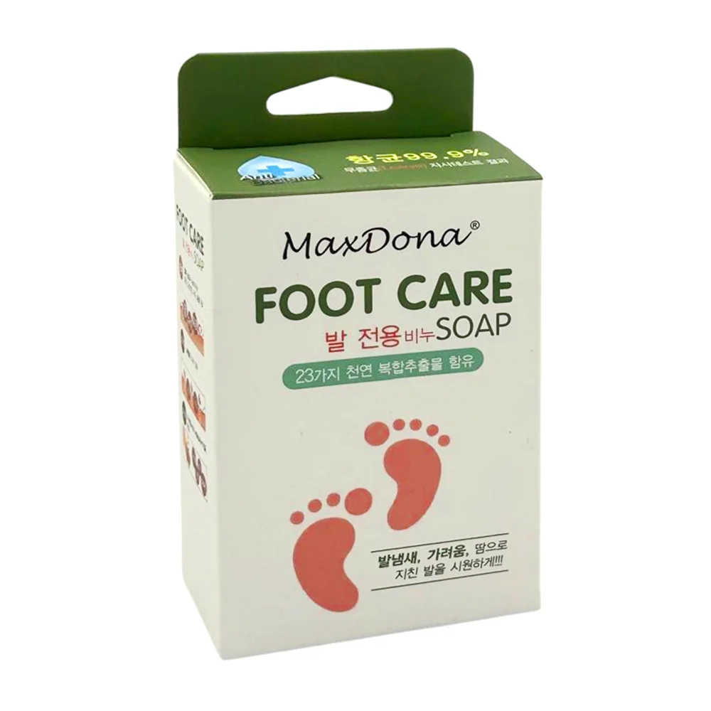 1pza Jabón en barra antibacterial con extracto de plantas para pies / foot care / c429