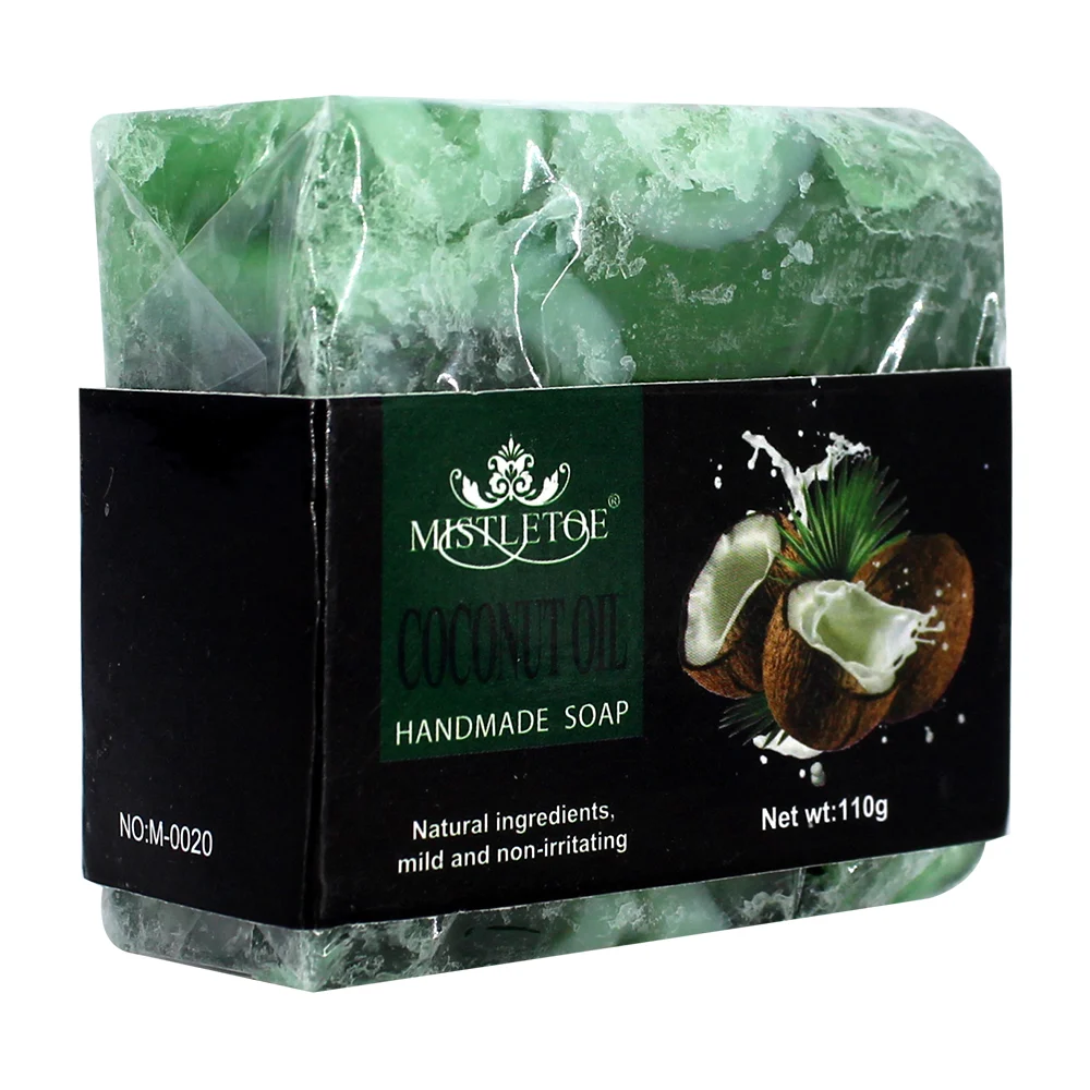 1pza jabón artesanal humectante con extracto de aceite de coco, 110g / c480