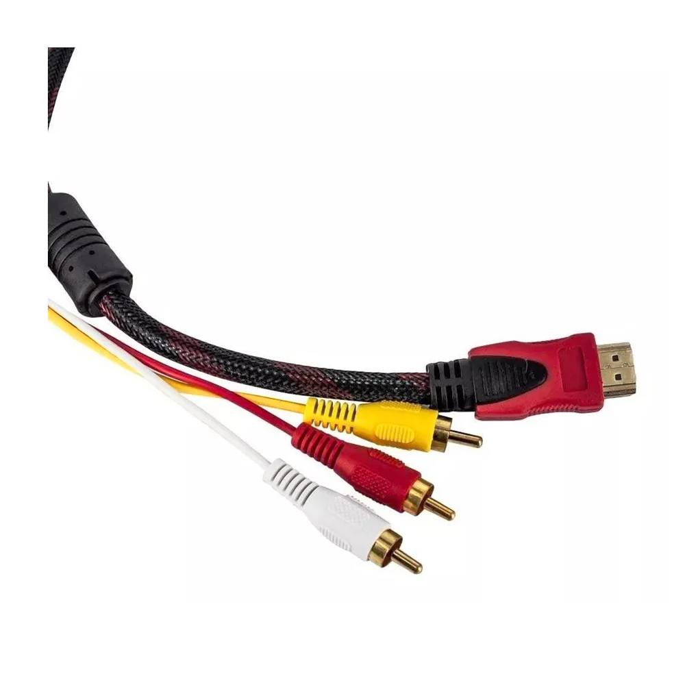 Cable hdmi con salida rca para audio y video 1.5m / hdtv cable