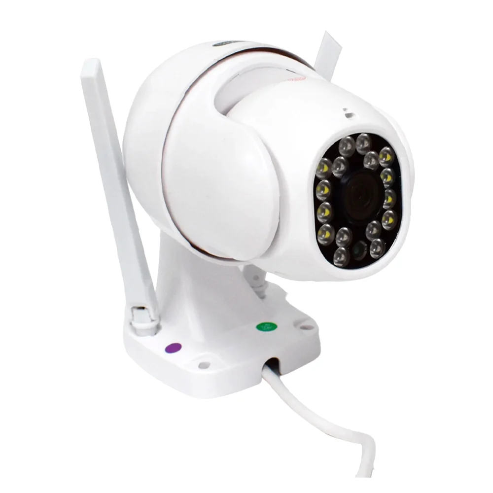 Cámara de seguridad wifi con micrófono, foco infrarrojo, protección ip66 y 2 antenas / cámara-016