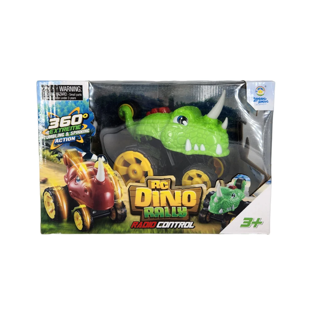 Carro dinosaurio a control remoto giro de 360° rc dino rally, variedad de colores / zs801a1 / 1802a1