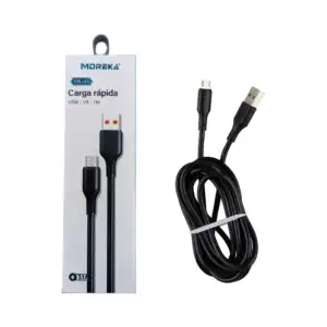 Cable usb a tipo v8 de 1m para carga rápida 3.1a, variedad de colores…