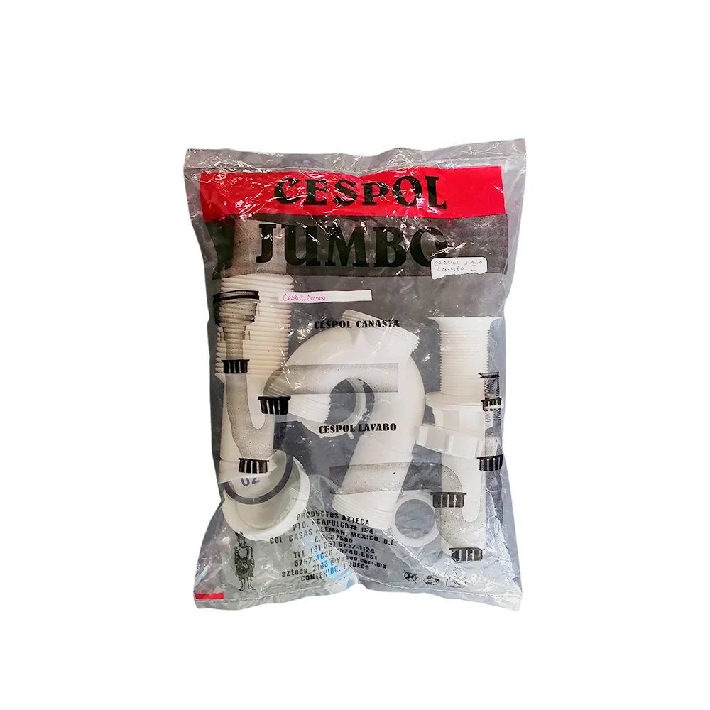 Céspol jumbo flexible para lavabo / céspol canasta / céspol lavabo / productos azteca