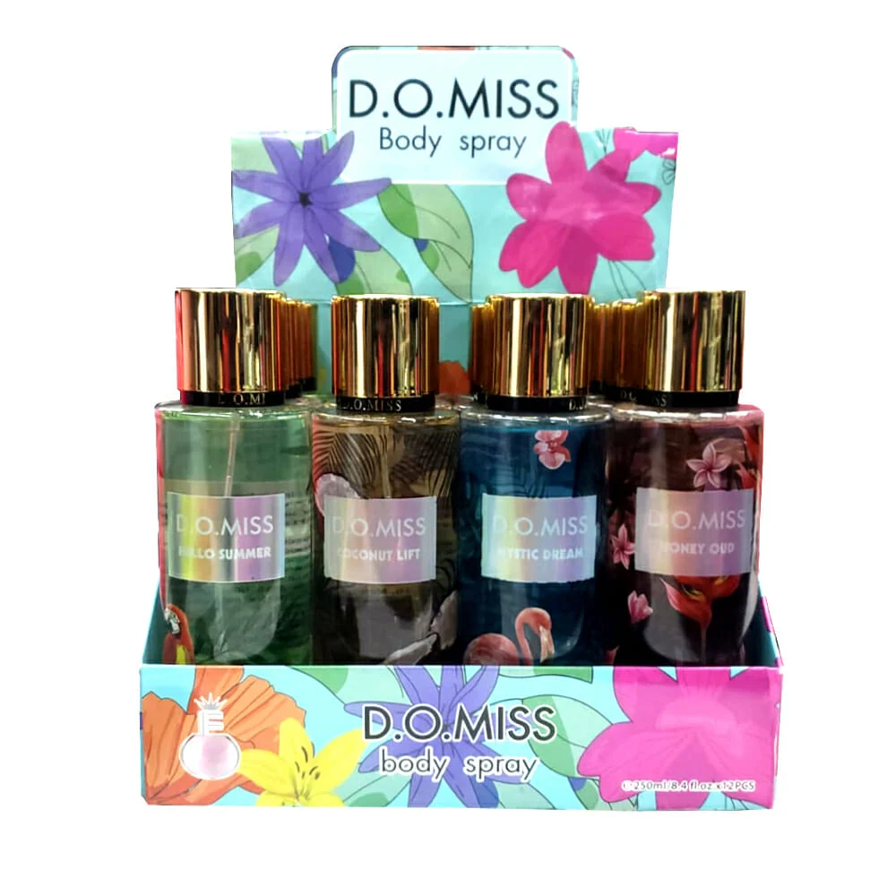 Perfume corporal D.O.MISS de 250ml para dama, variedad de aromas /  do-509 / do-511 / do-510 / do-512 / cf-h005