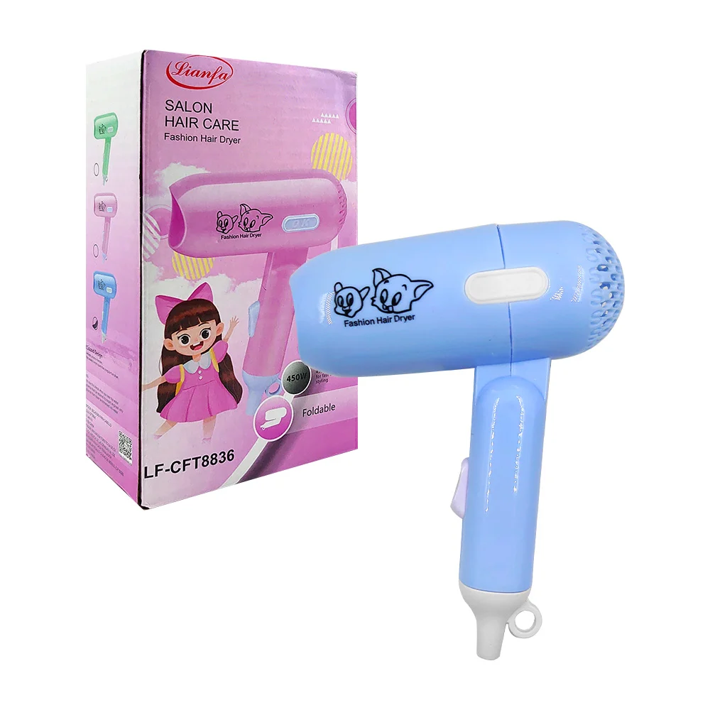 Secadora eléctrica pequeña plegable y portátil, variedad de colores / fashion hair drye / lf-cft8836