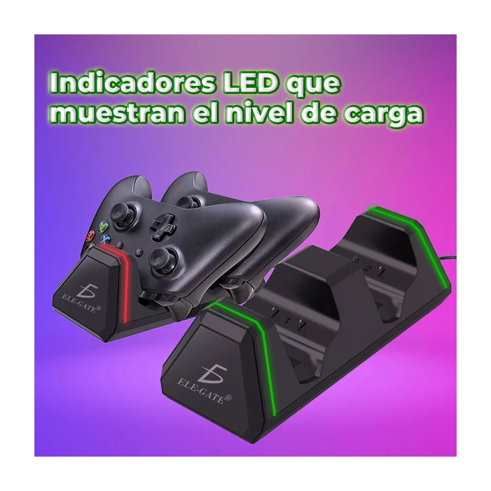 Base para cargar controles inalámbricos compatible con x-one x, x-one s y x-one