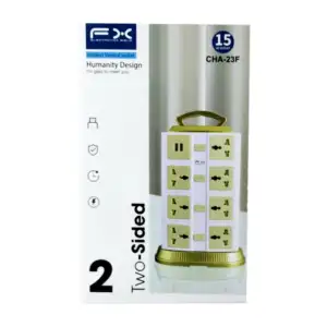 Torre multicontacto rectangular con 15 entradas trifásicas y 2 puerto…