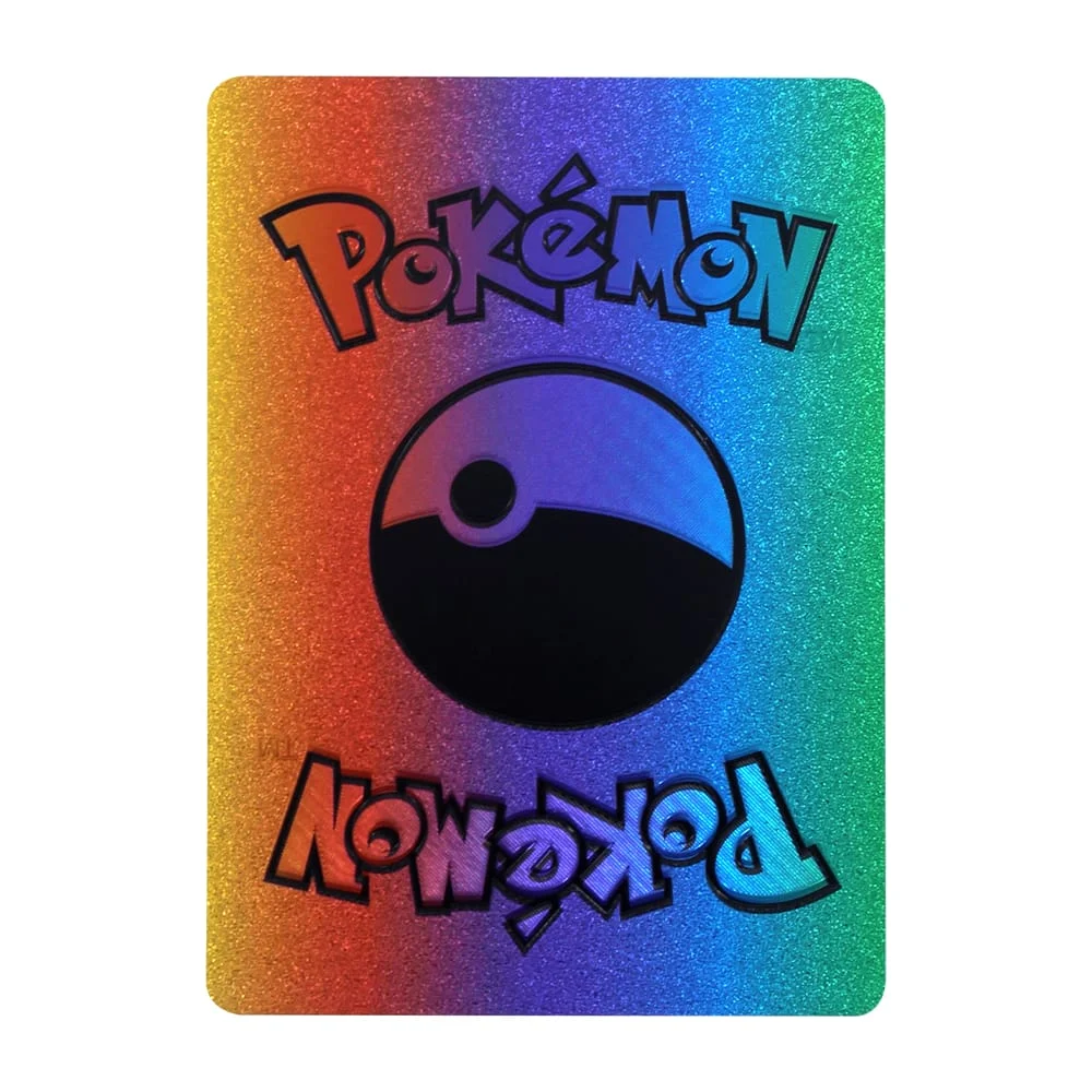 Paquete 10 cartas multicolor coleccionables con efecto metálico y personajes de pokémon