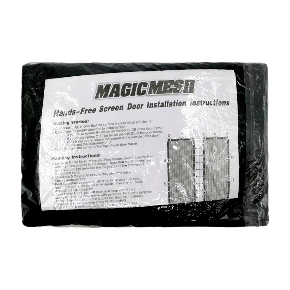 Cortina mosquitero de malla rectangular para puerta / magic mesh / clb-210