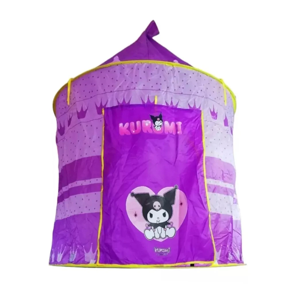 Tienda casa de campaña infantil plegable en forma de castillo con diseño de kuromi, 105x135cm / a beautiful cubby house