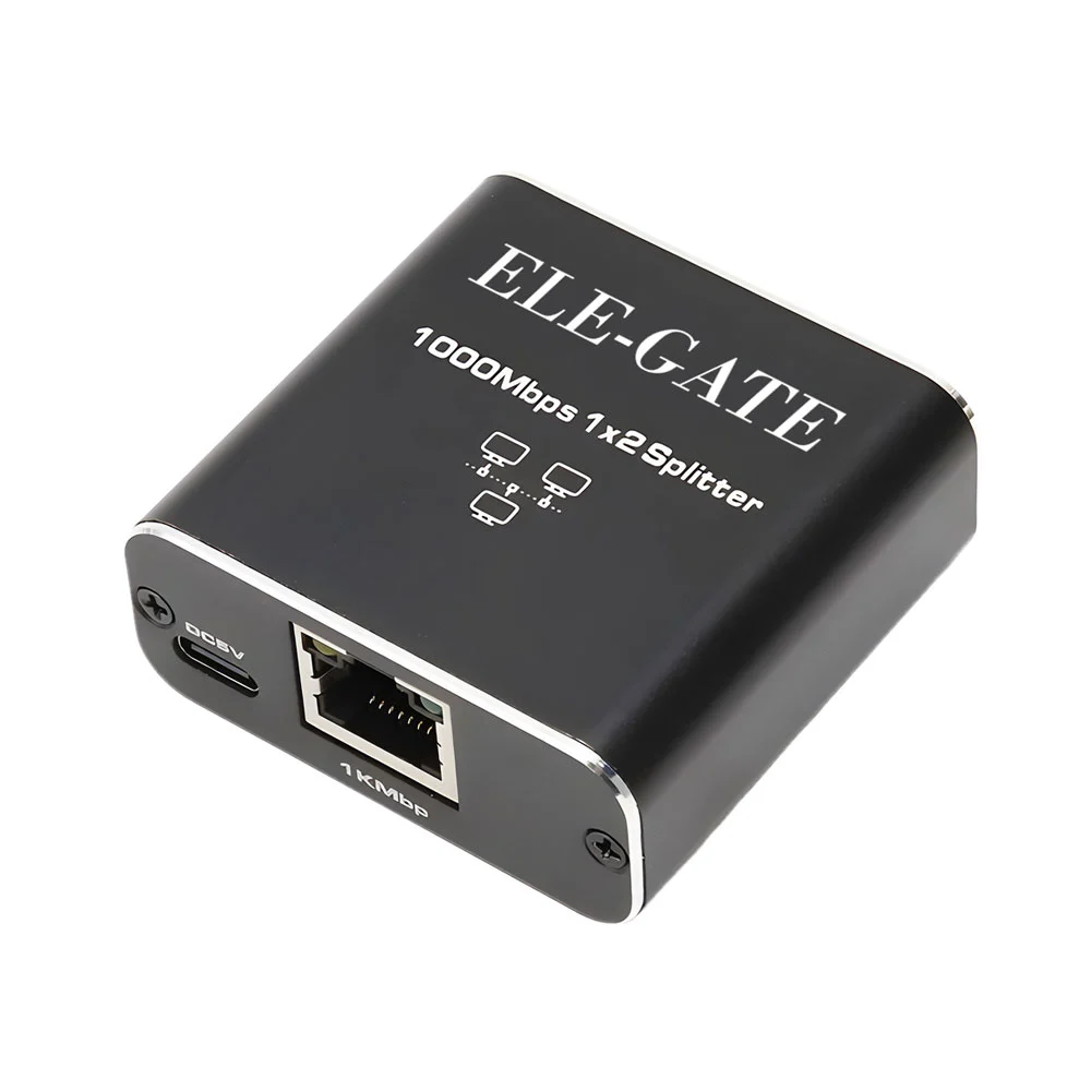 1pza Divisor cuadrado para ethernet de 1 a 2, de alta velocidad, variedad de funciones / 1000mb / con.39.2