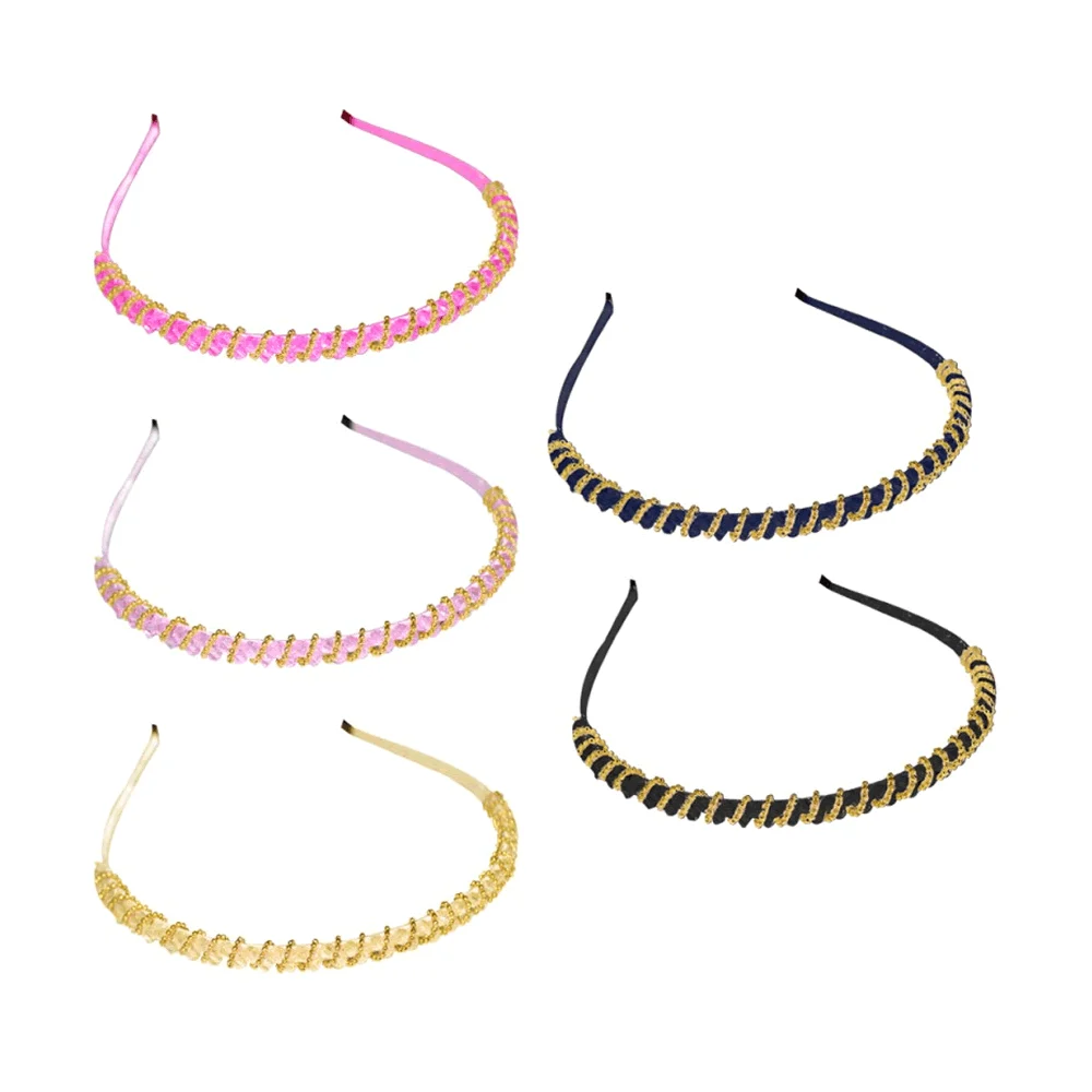 1pza Diadema para el cabello con diseño de pedrería y decoración dorada, variedad de colores / cr107/DIADEMA PIEDRA/DIADEMA CABELLO
