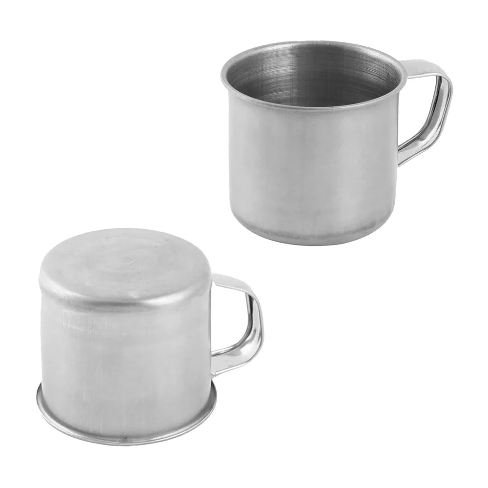 1pza Pocillo tazón de acero inoxidable con agarradera, 10cm / cup10cm