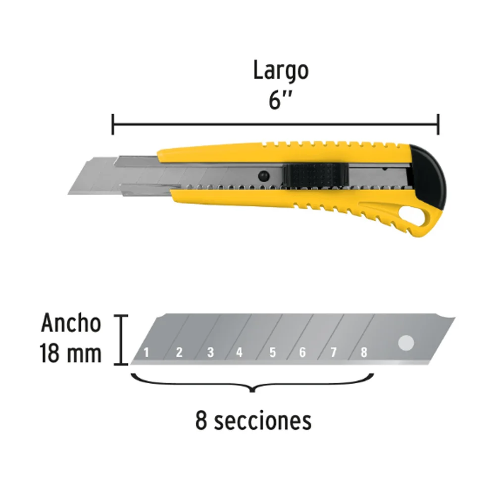 Cutter grande pretul con navaja retráctil / 22396