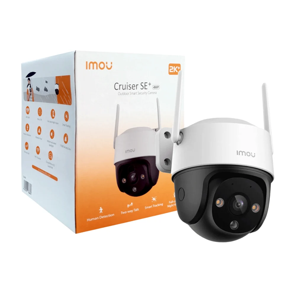Cámara de seguridad digital cruiser se+ de 4mp con sensor de movimiento, rotación de 360° y respuesta por voz / IMOU / ipc-s41fen