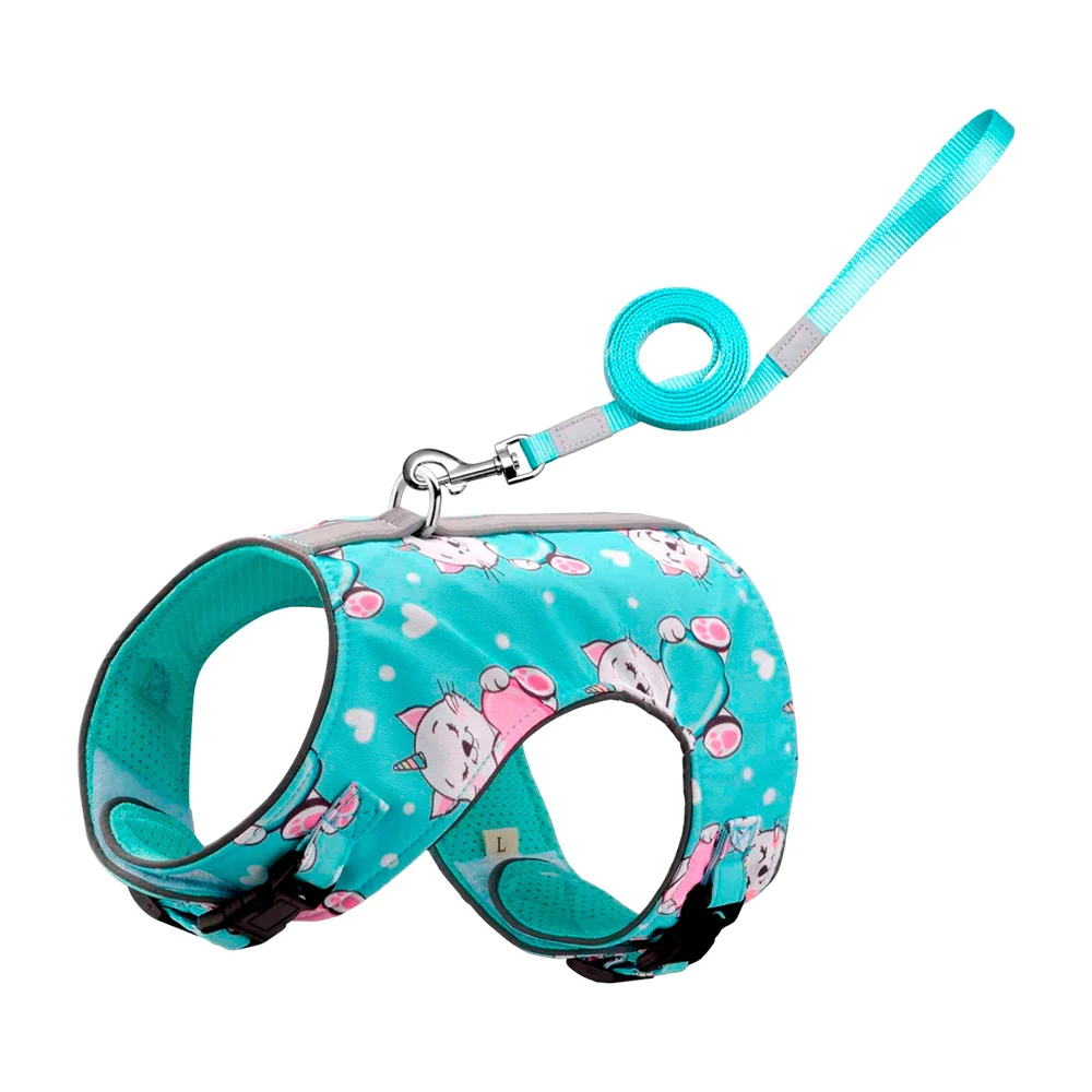 Pechera acolchonada con diseño estampado animado y correa, variedad de diseños y tallas / cw06