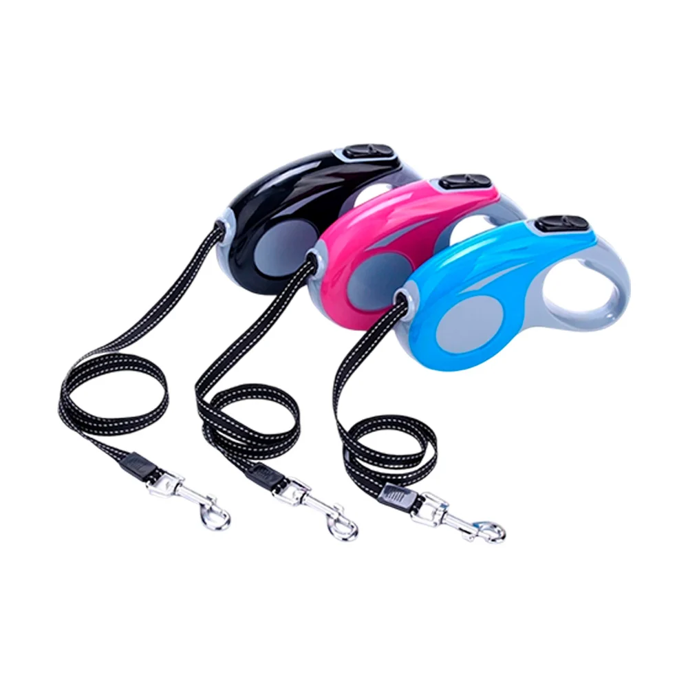 Correa retráctil sj de 3m para mascota, variedad de colores / cw27